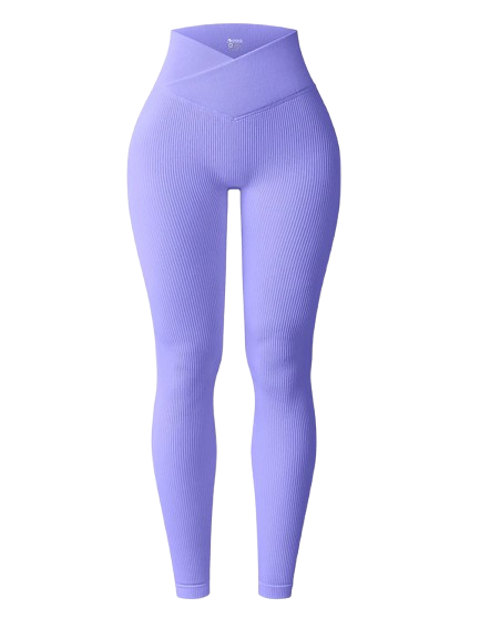 Cross-Waist Seamless Leggings