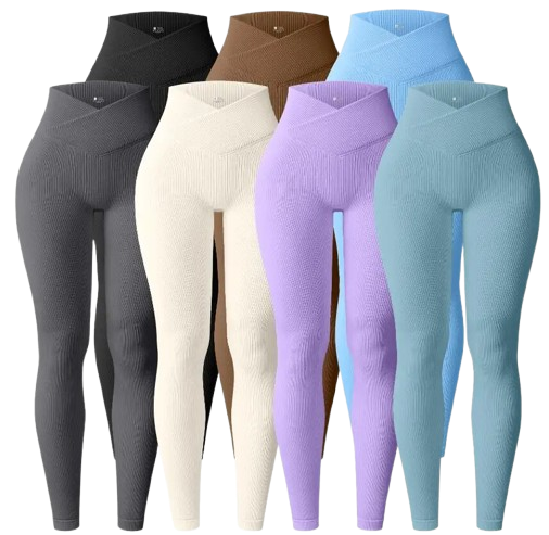 Cross-Waist Seamless Leggings