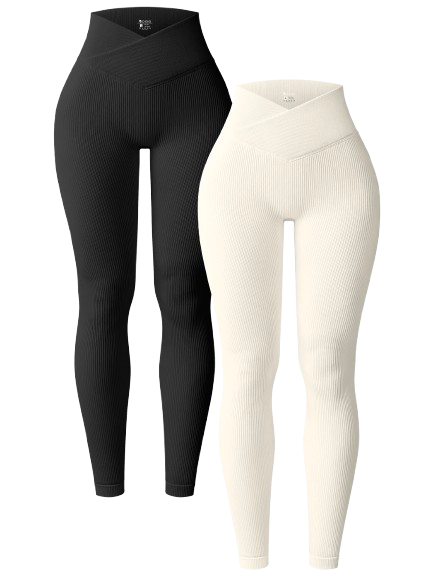Cross-Waist Seamless Leggings